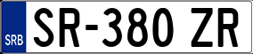 Trailer License Plate